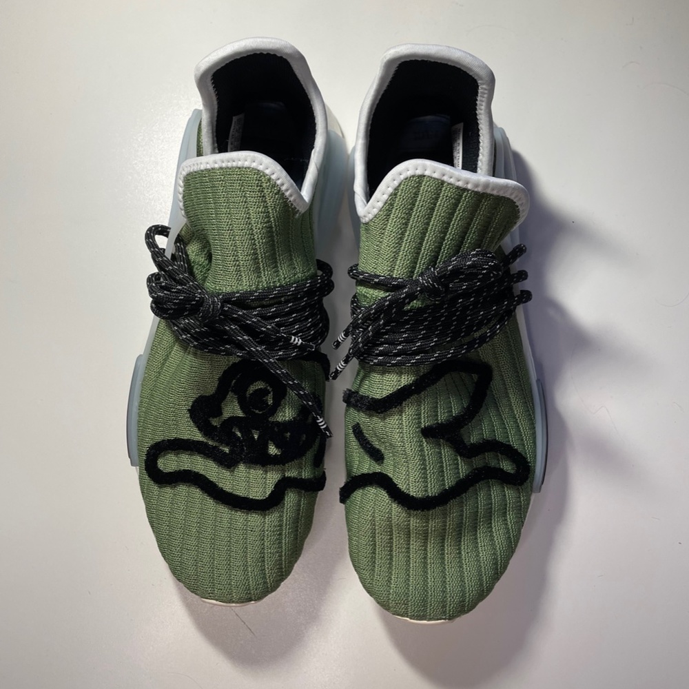 adidas NMD Hu Pharrell x Billionaire Boys Club Running Dog Green Size 11 No Box